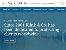 Tablet Screenshot of klink-co.com
